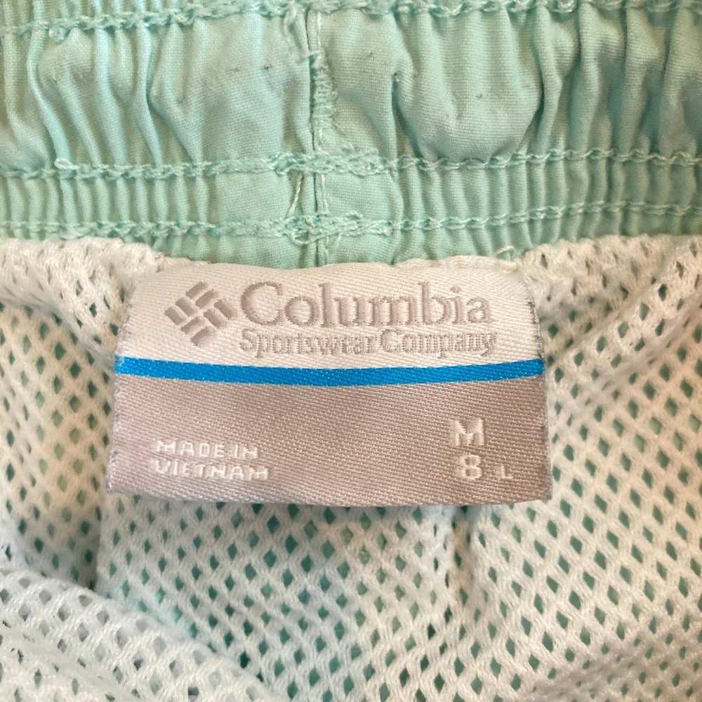 Columbia PFG Backcast III Water Shorts Mens Medium MInt Green FM4009 Omni-Shade